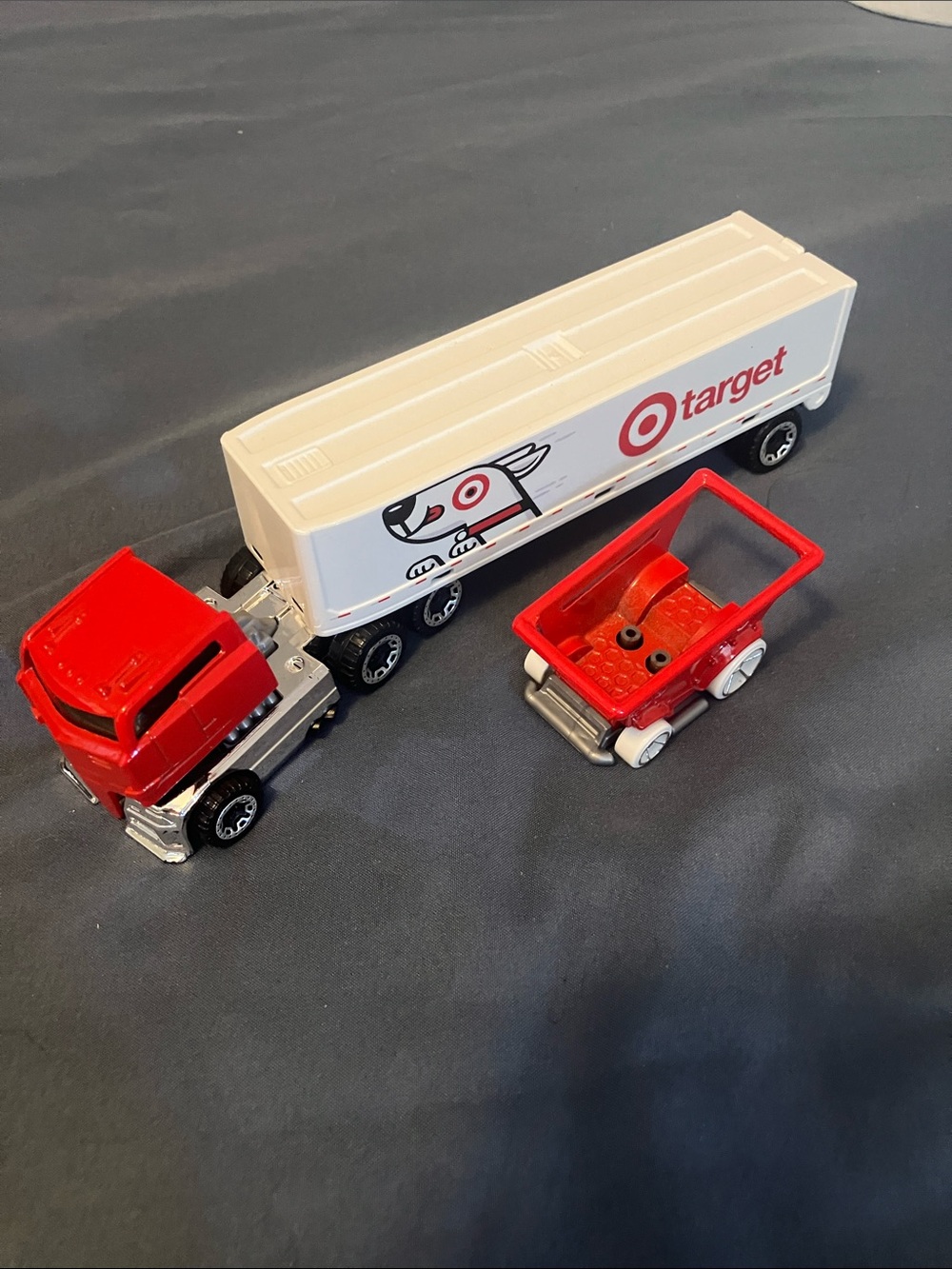 Target Red & White Semi Truck Playset with Cart